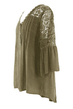 Load image into Gallery viewer, Crochet Lace Back Shirt

