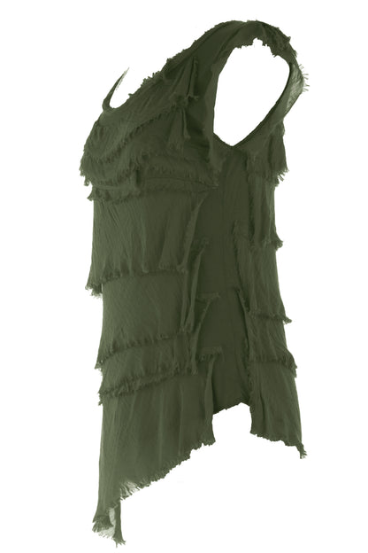 Sleeveless Rara Silk Top