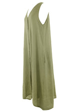 Load image into Gallery viewer, Sleeveless Button Front Linen Midi
