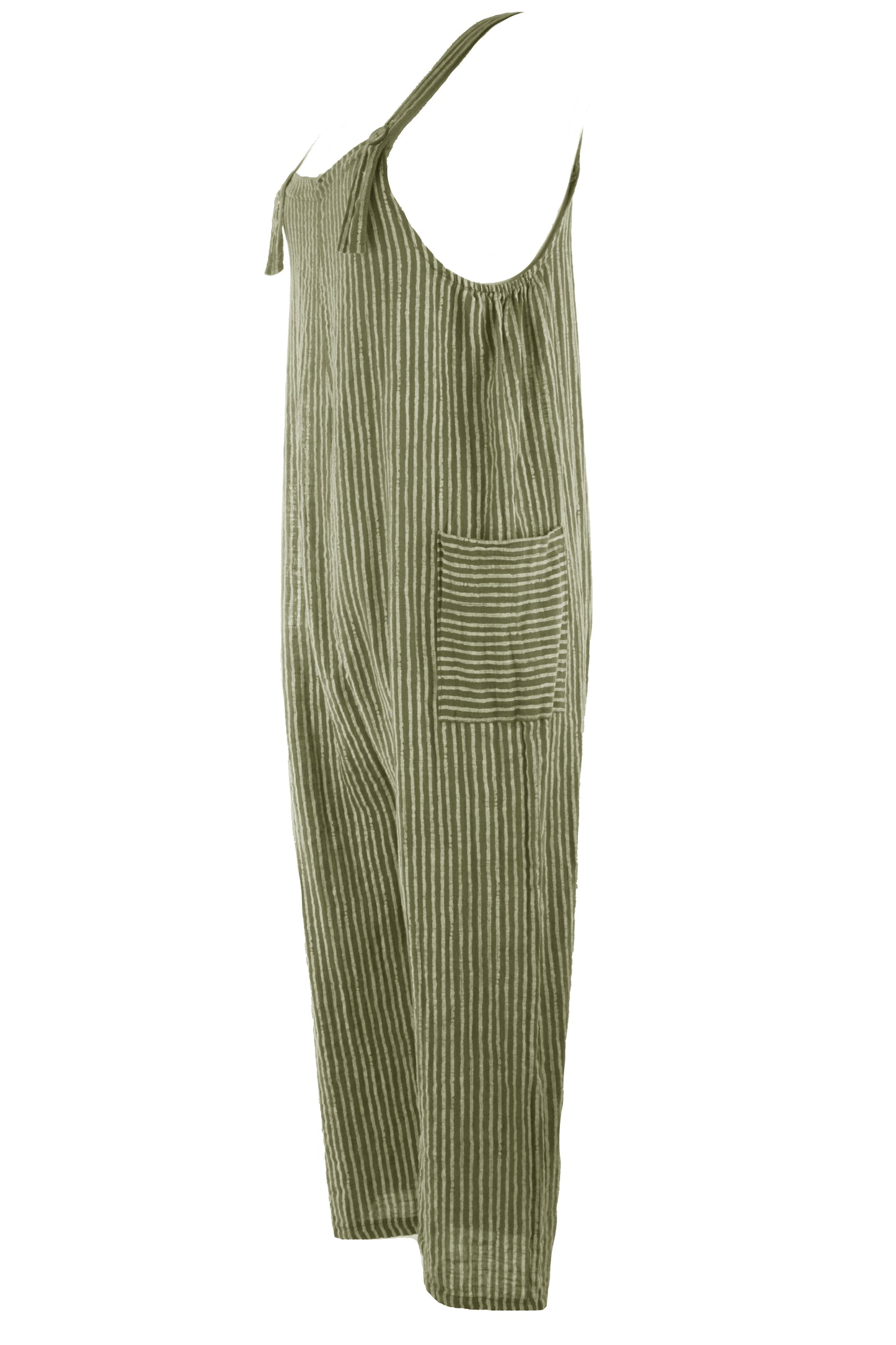 Stripes Cotton Dungaree