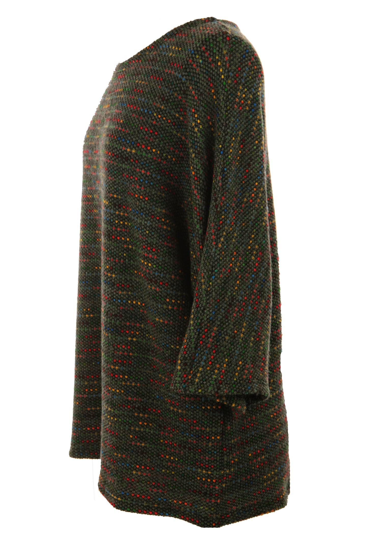 Batwing Tweed Necklace Top