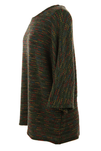 Batwing Tweed Necklace Top