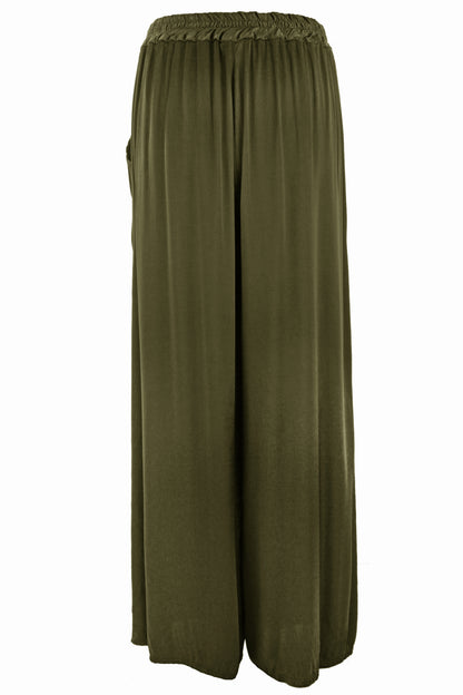 Satin Wide Leg Trouser
