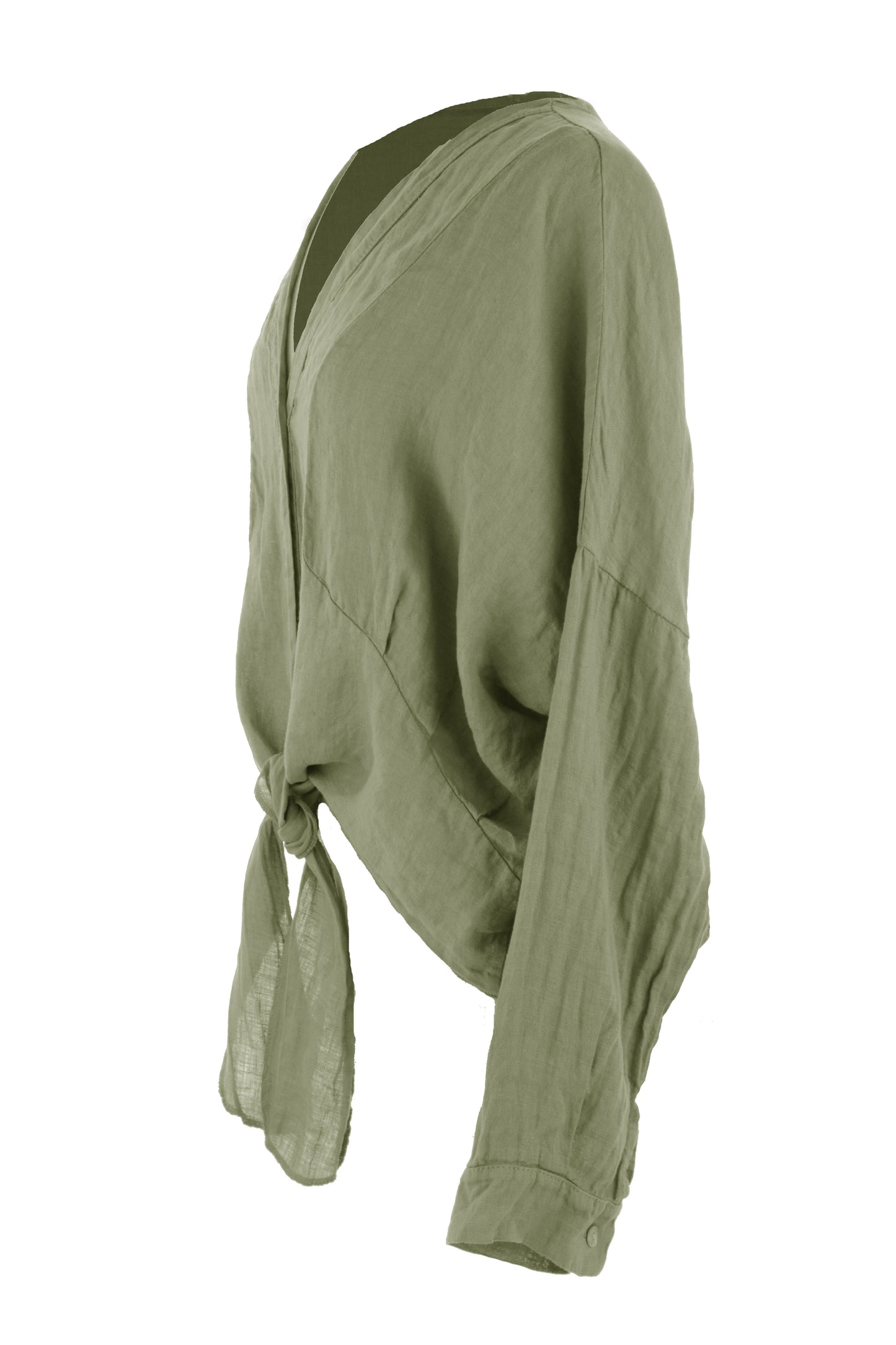 Tie Front Linen Shirt