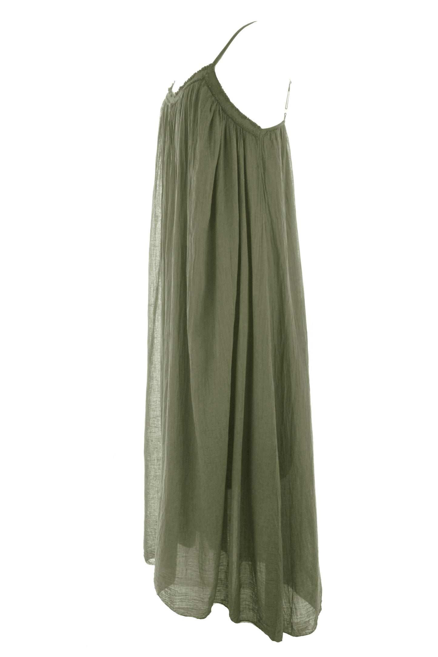 Strappy Cotton Midi Dress