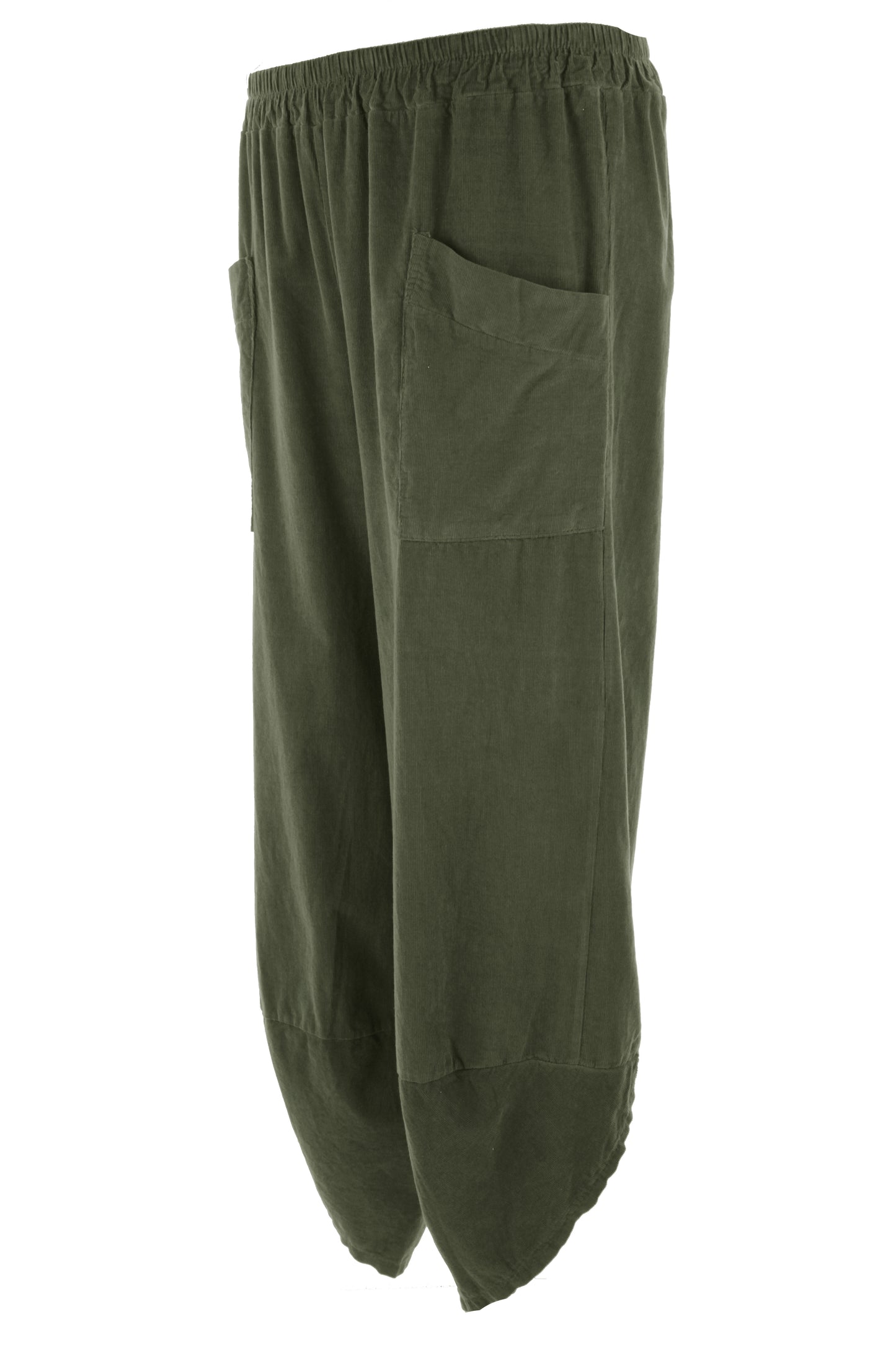Tulip Ankle Barrel Leg Corduroy Trouser