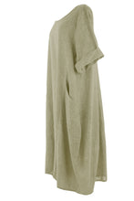 Load image into Gallery viewer, 2 Pocket Washed Linen Dress
