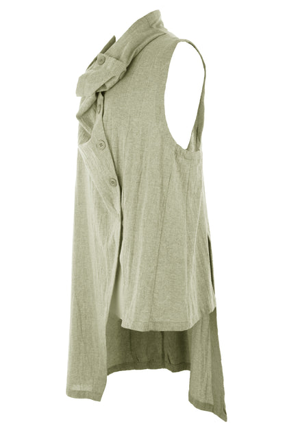 Sleeveless Asymmetric Top