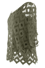 Load image into Gallery viewer, Diamond Crochet Top with Vest
