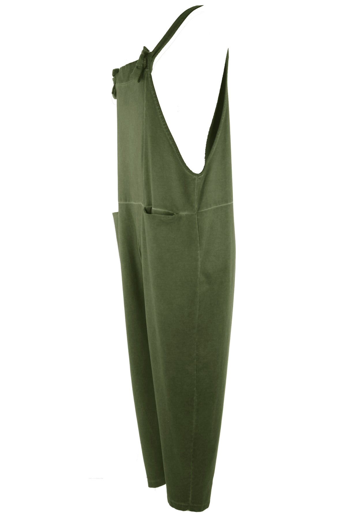 Acid Wash Jersey Dungarees