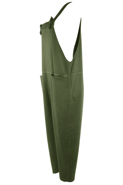Acid Wash Jersey Dungarees