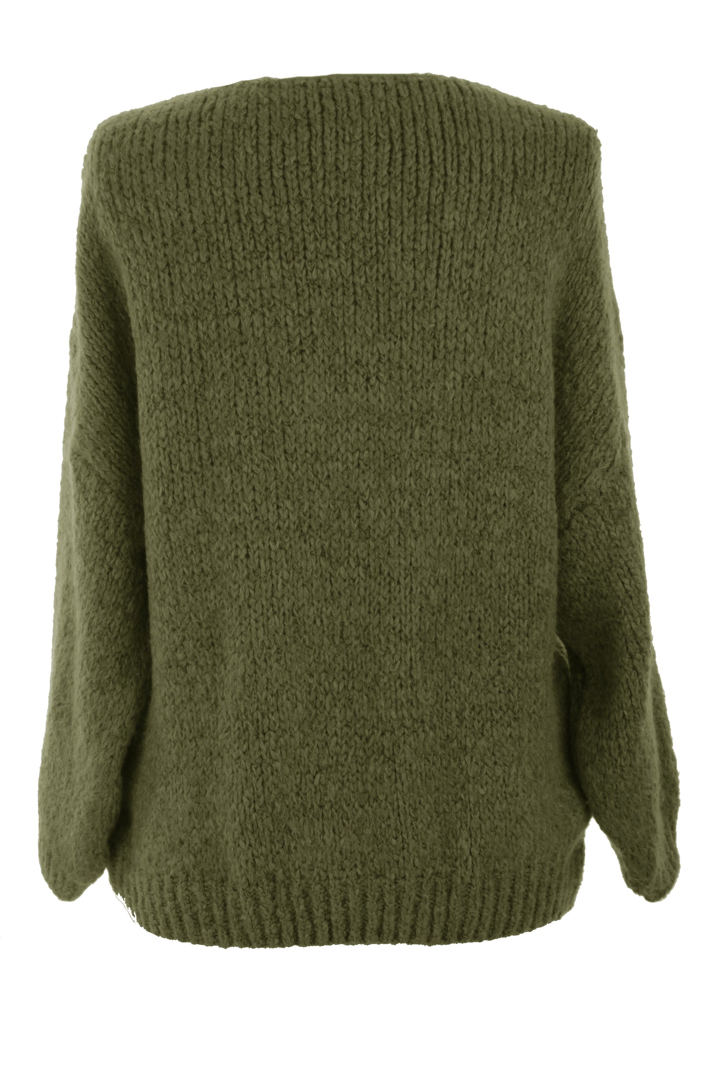 Lace Up Neck Wool Knit Jumper