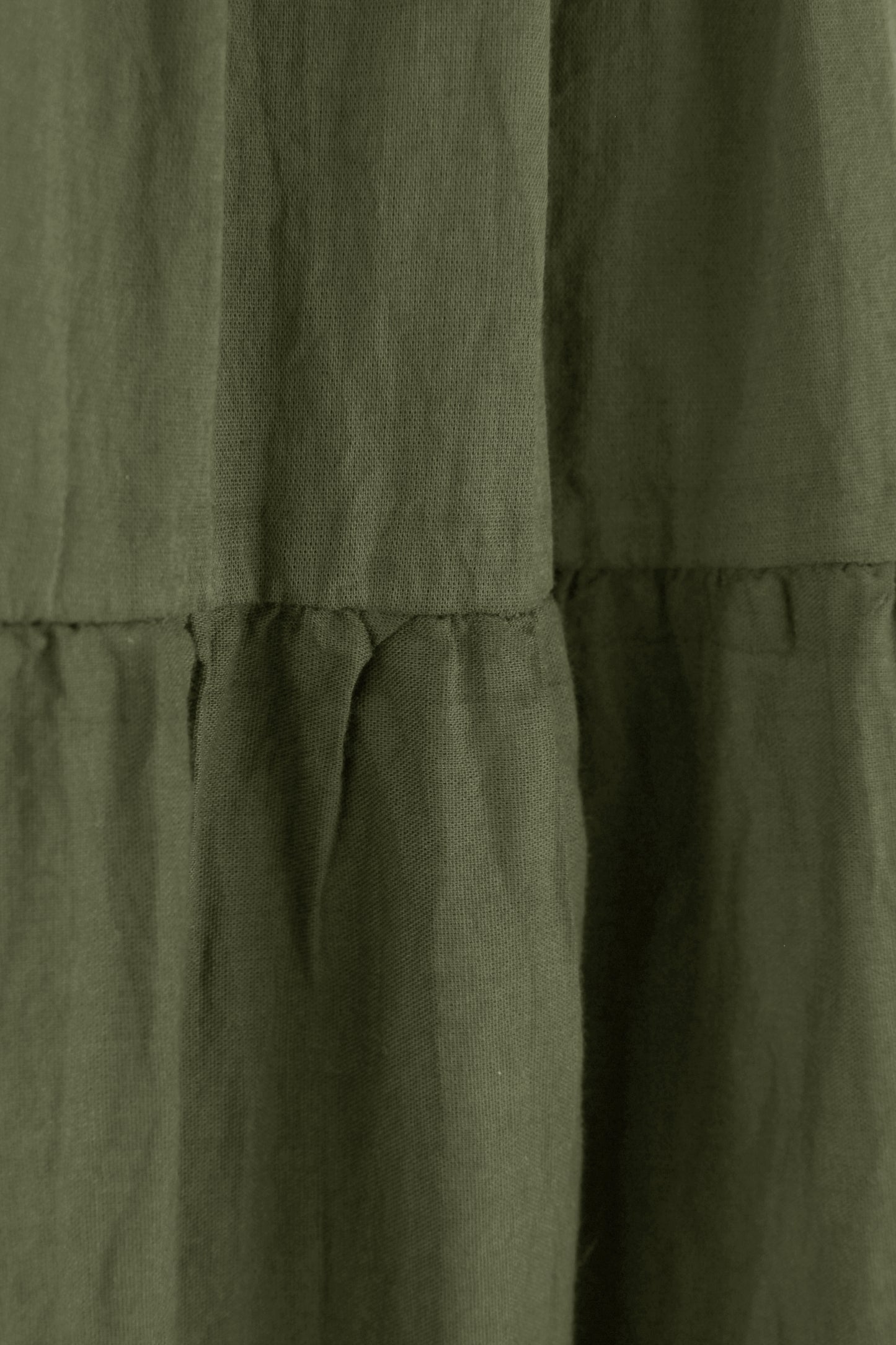 Tiered Midi Skirt with Belt
