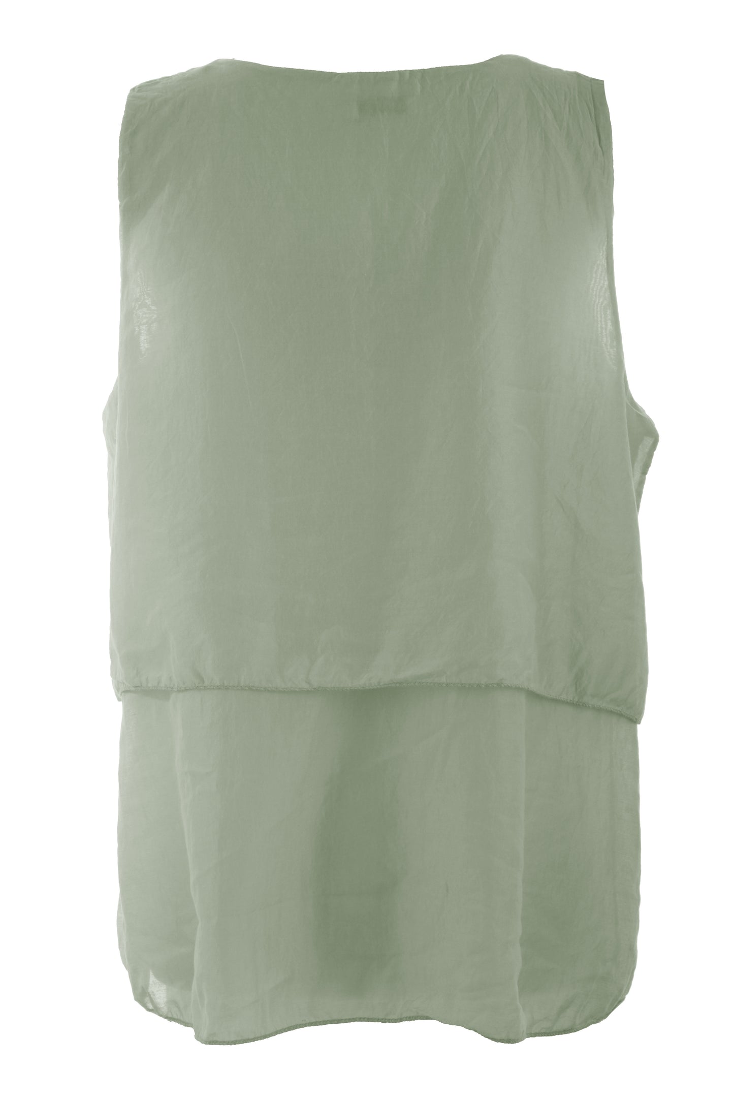 Flap Detail Silk Top