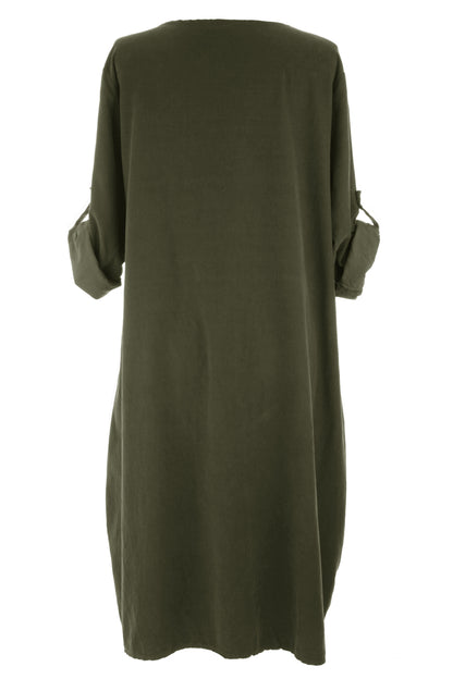 2 Pocket Corduroy Midi