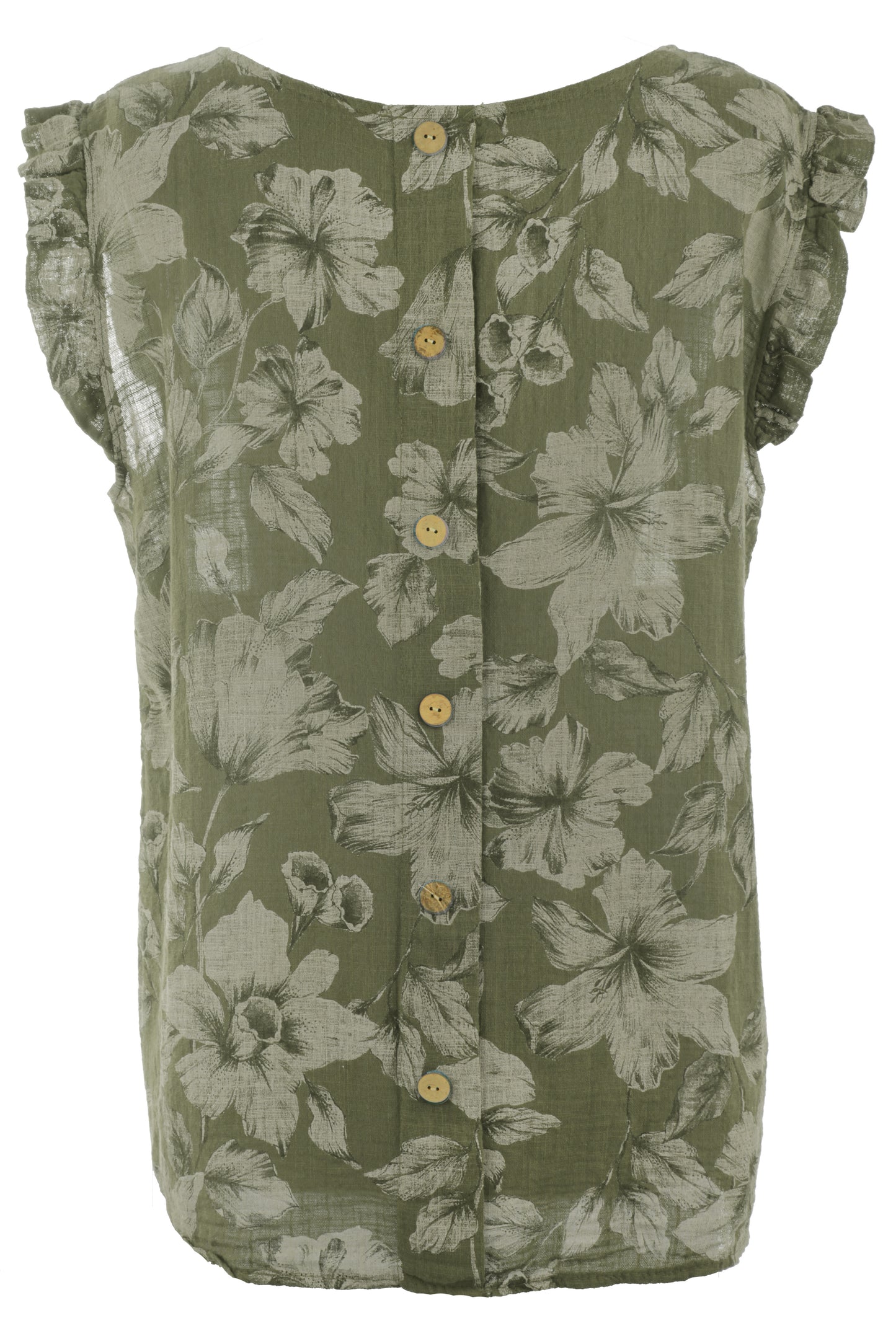 Floral Sleeveless Cotton Top
