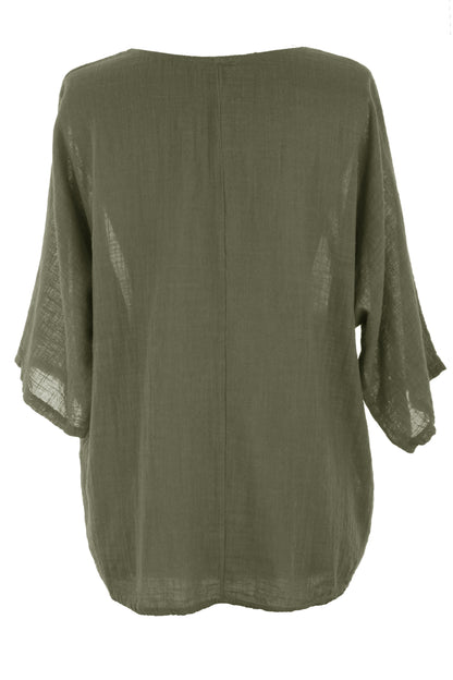Cotton Necklace Top