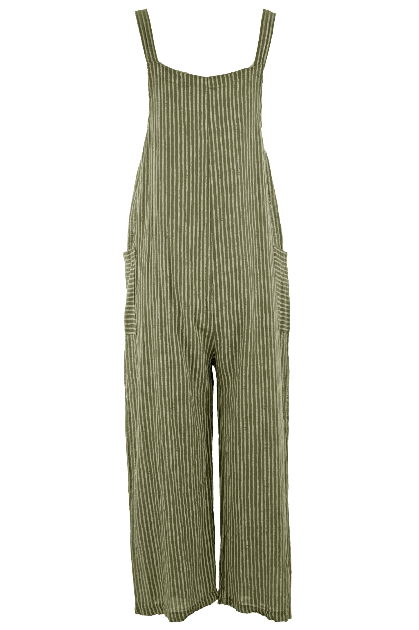 Stripes Cotton Dungaree
