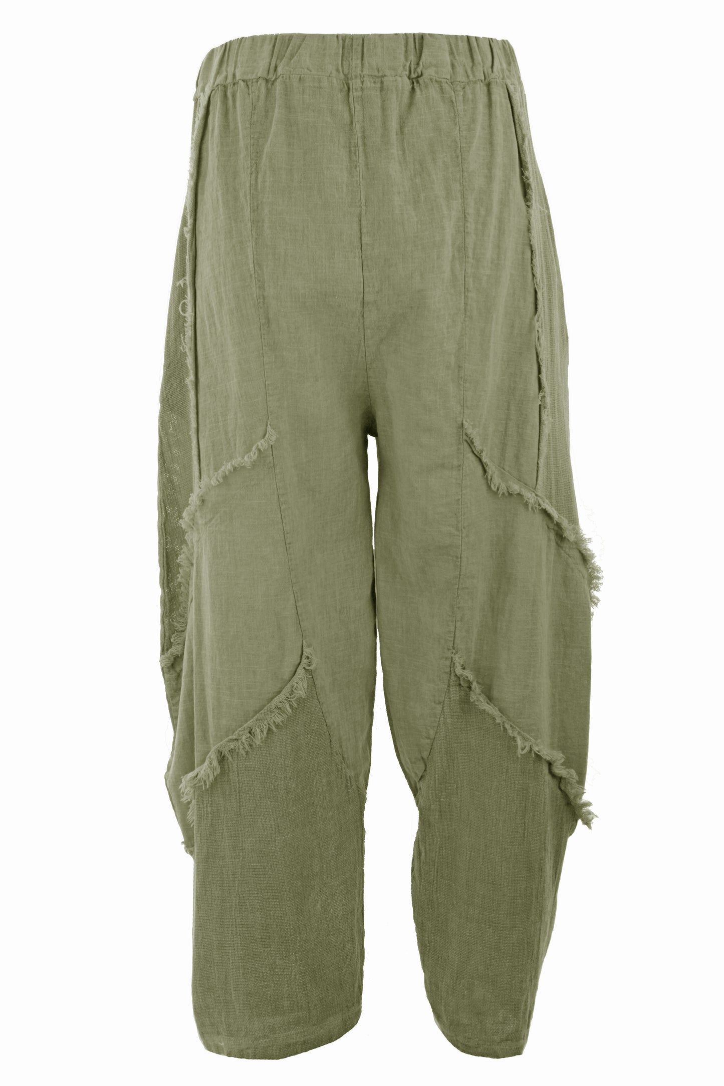 Teabag Linen Panel Trouser