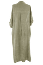 Load image into Gallery viewer, V Neck 2 Pocket Cotton Midi
