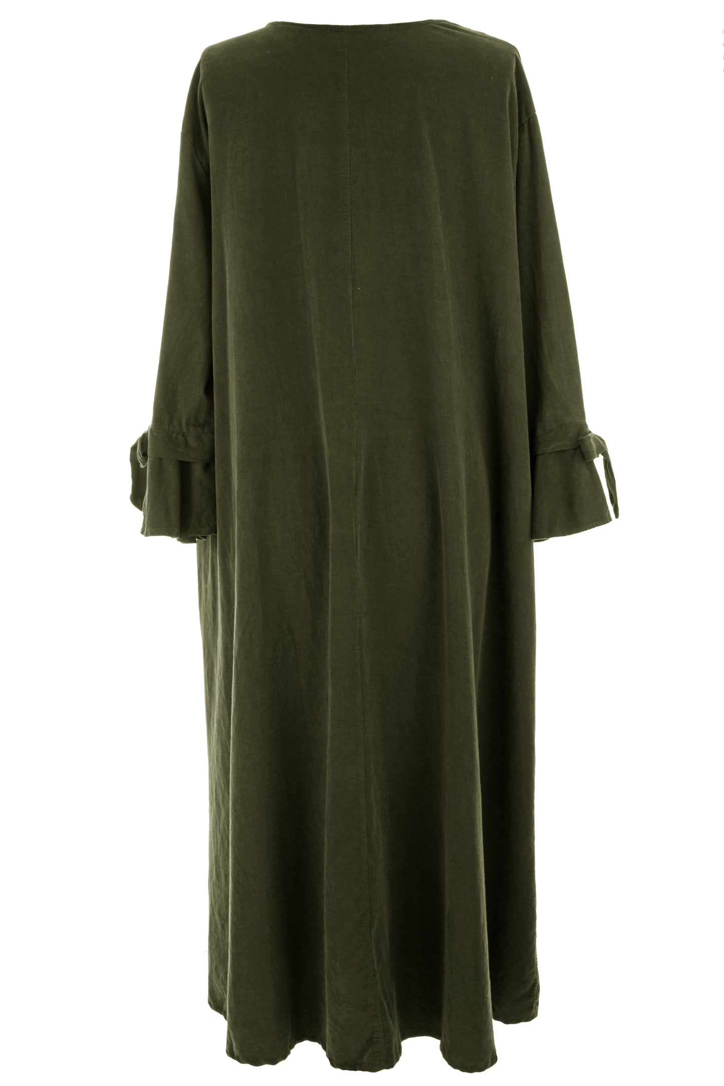 Flower Applique Corduroy Maxi
