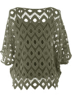 Load image into Gallery viewer, Diamond Crochet Top with Vest
