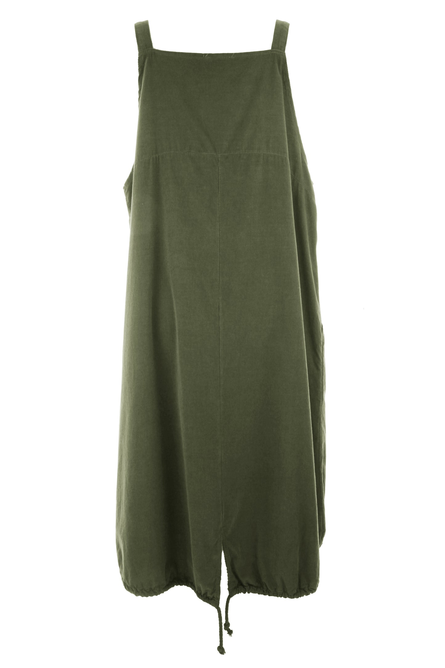 Corduroy Pinafore Midi Dress