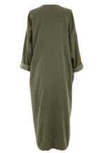 Load image into Gallery viewer, Button Detail Corduroy Midi
