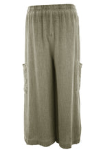 Load image into Gallery viewer, Teabag Linen Cropped Length Trouser
