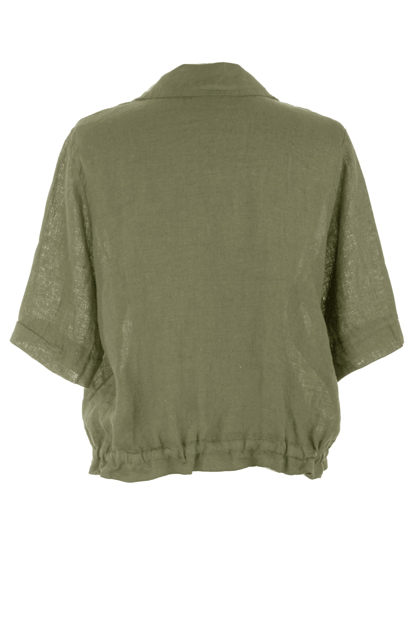 Beaded Pocket Linen Shirt