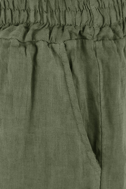 2 Pocket Linen Shorts