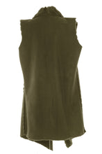 Load image into Gallery viewer, Reversible Faux Suede Gilet
