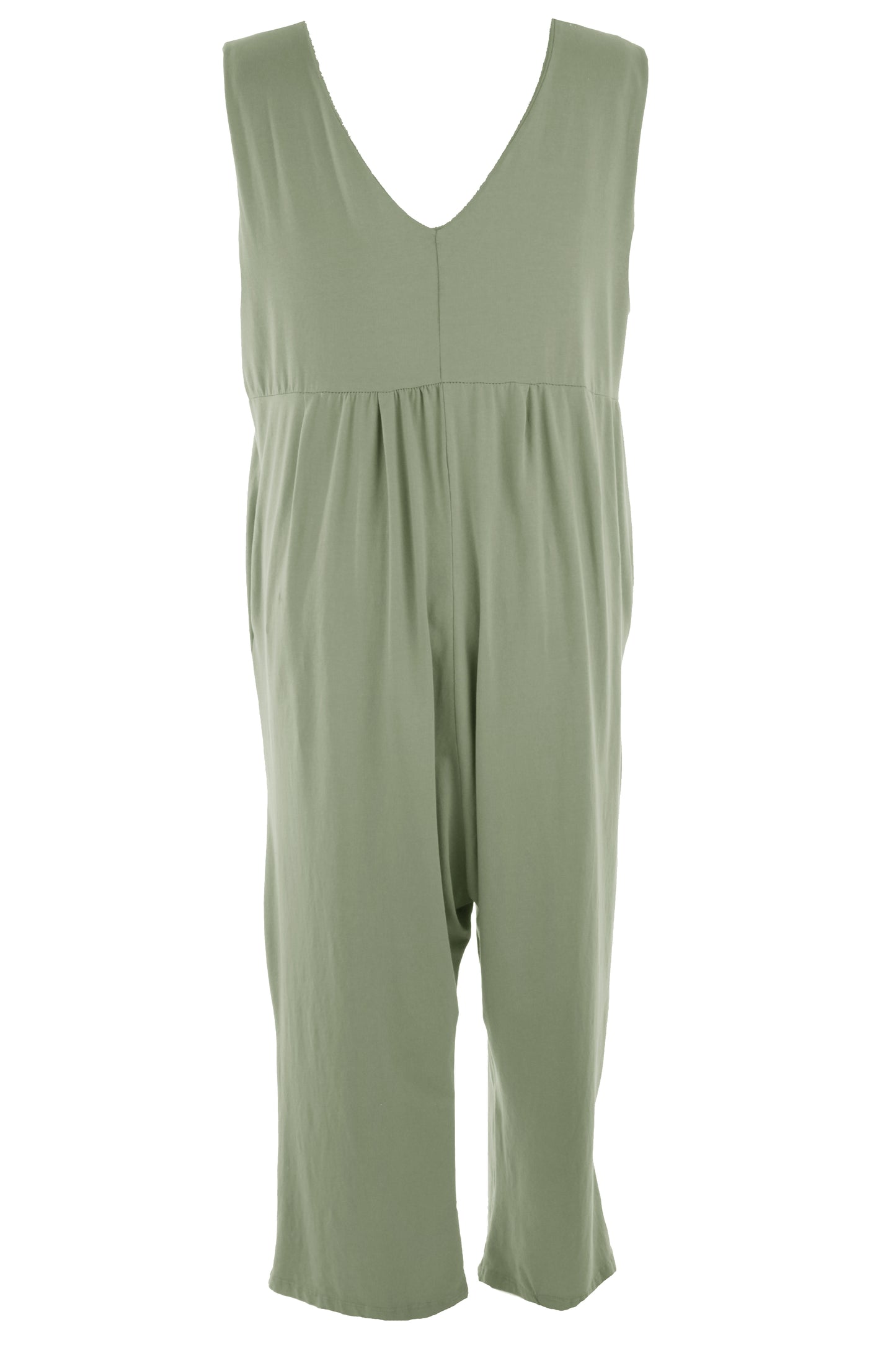 Sleeveless Drop Crotch Jumpsuit