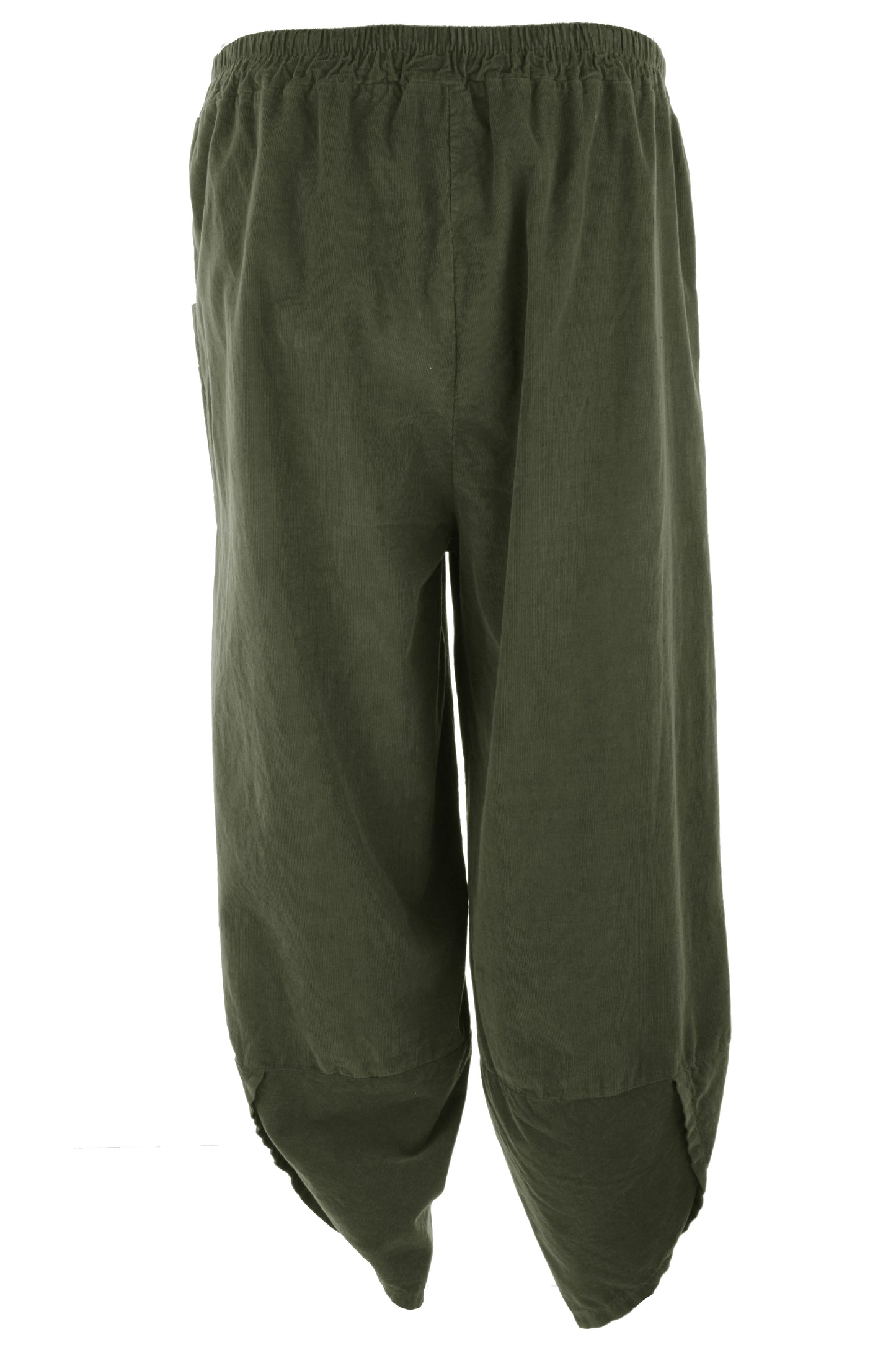 Tulip Ankle Barrel Leg Corduroy Trouser