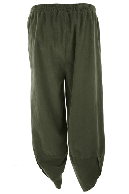 Tulip Ankle Barrel Leg Corduroy Trouser