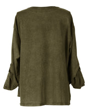 Load image into Gallery viewer, Tab Button Sweatshirt
