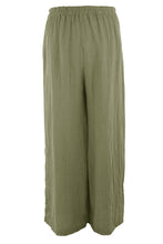 Load image into Gallery viewer, Tab Button Detail Linen Trouser
