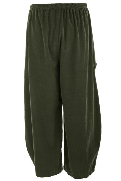 2 Slit Pocket Barrel Leg Corduroy Trouser