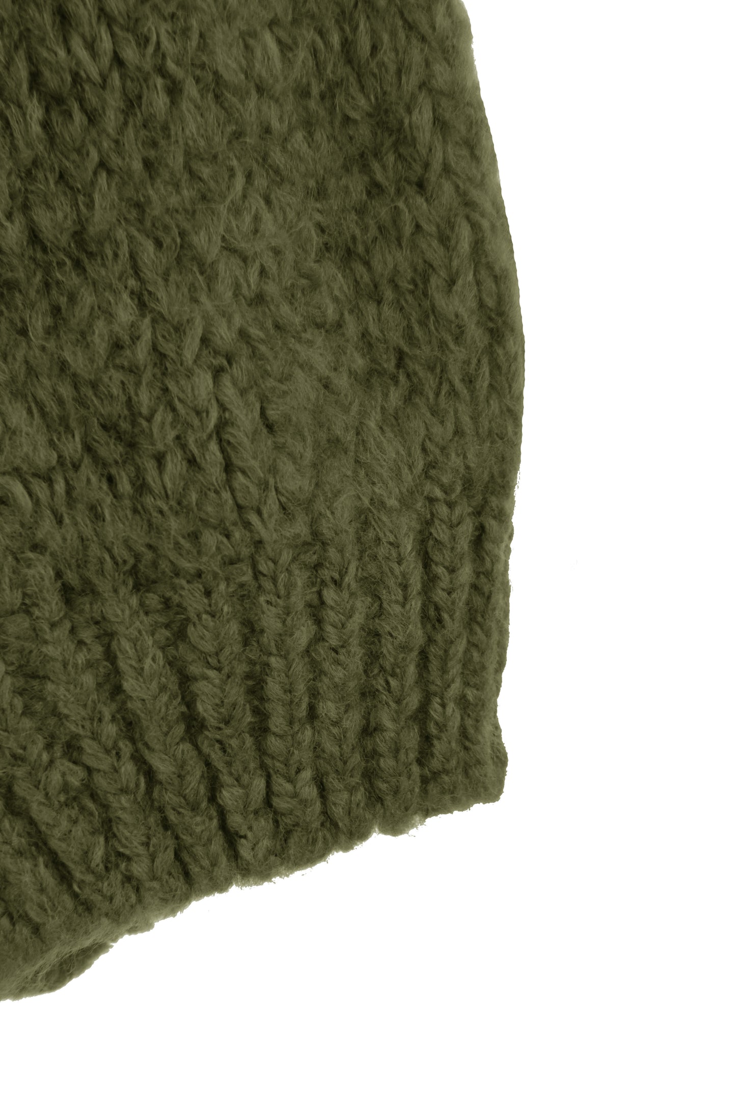 Lace Up Neck Wool Knit Jumper