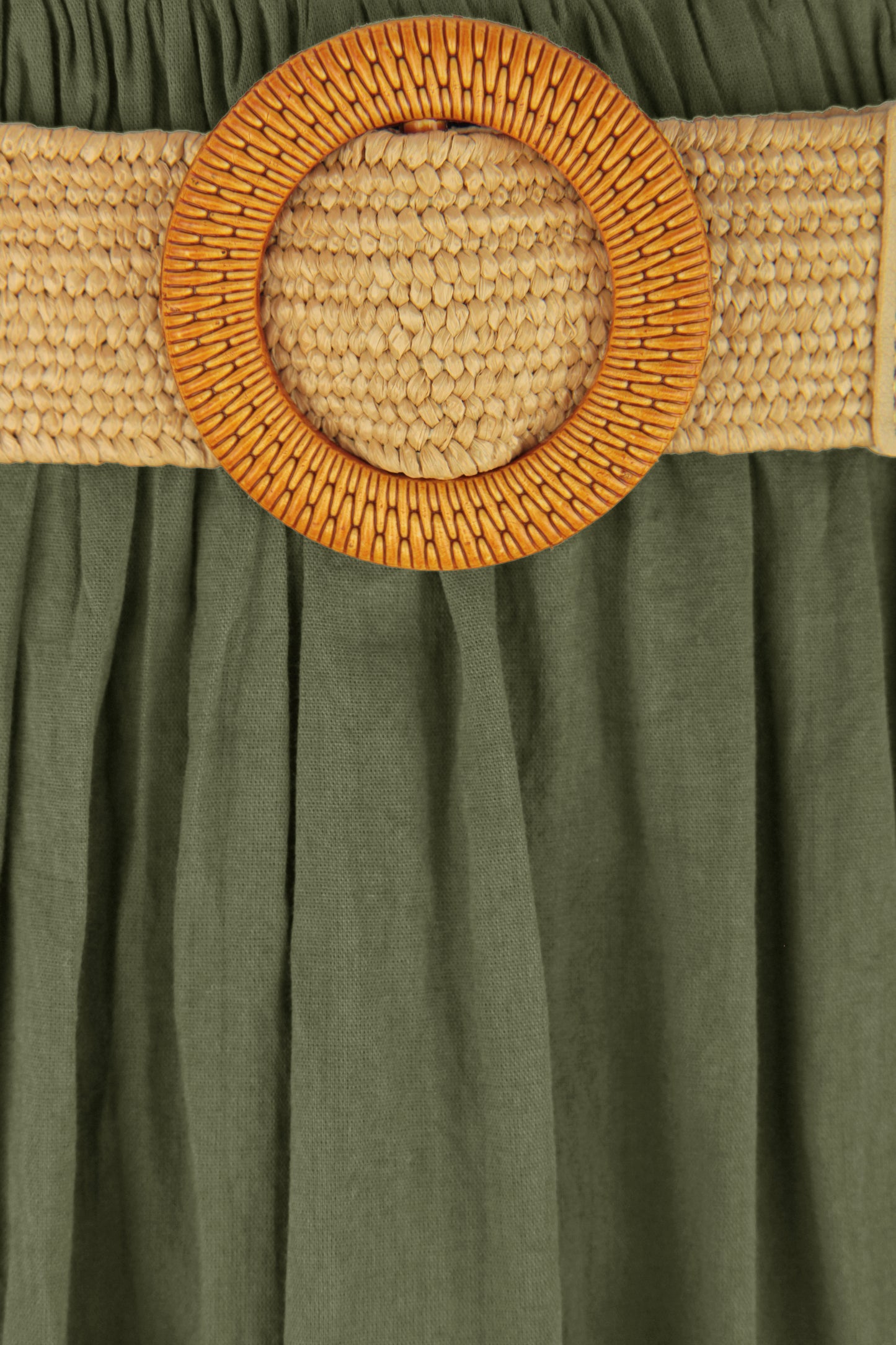 Tiered Midi Skirt with Belt