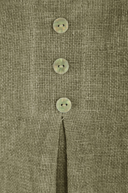 3 Button Detail Teabag Top
