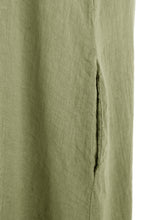 Load image into Gallery viewer, Sleeveless Button Front Linen Midi
