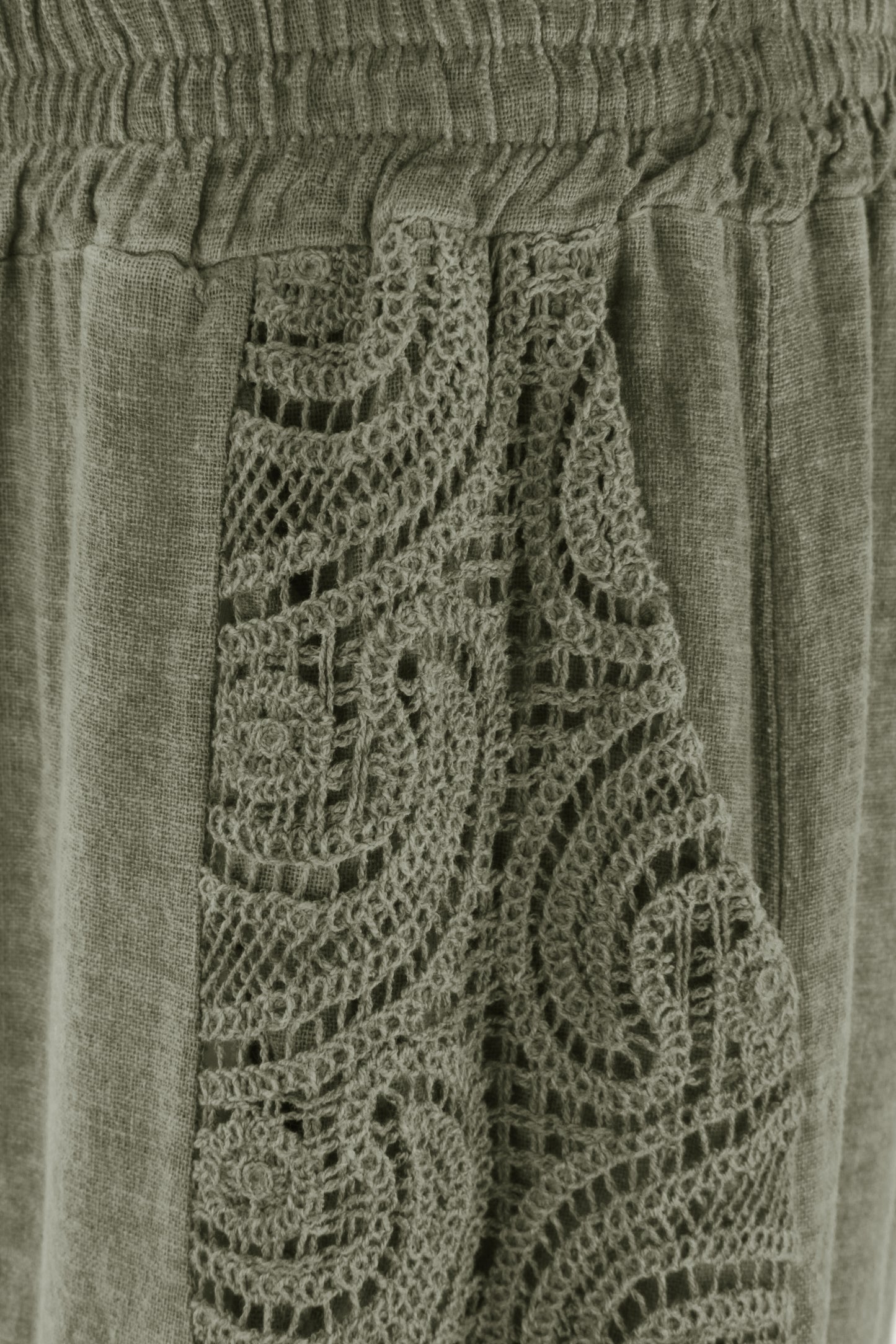 2 Crochet Pocket Linen Trouser