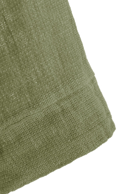 One Button Teabag Linen Jacket