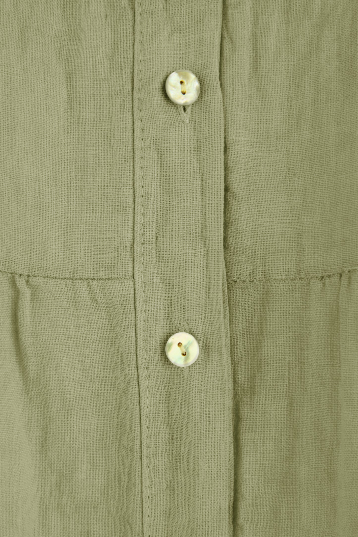 Sleeveless Tiered Linen Top