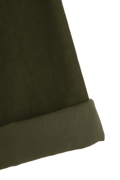 Tiered Swing Corduroy Dress