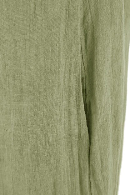 Side Tie Linen Jumpsuit