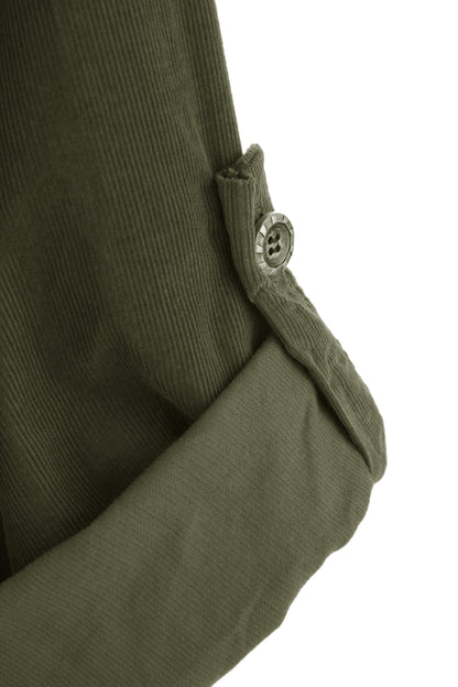 Button Detail Layer Corduroy Top