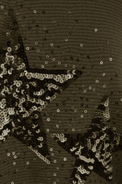 3 Sequin Star Ribbed Jumper