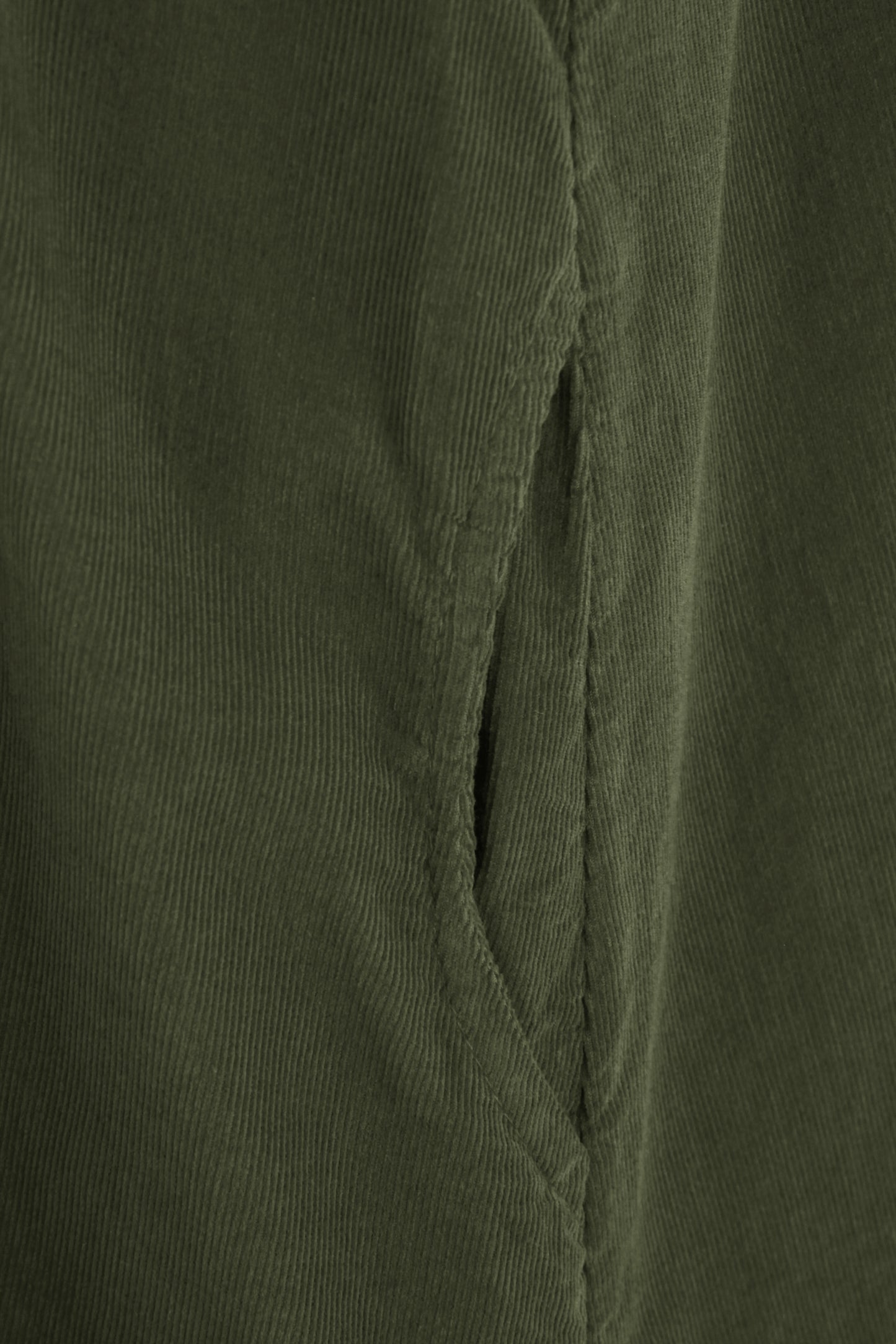 Corduroy Pinafore Midi Dress